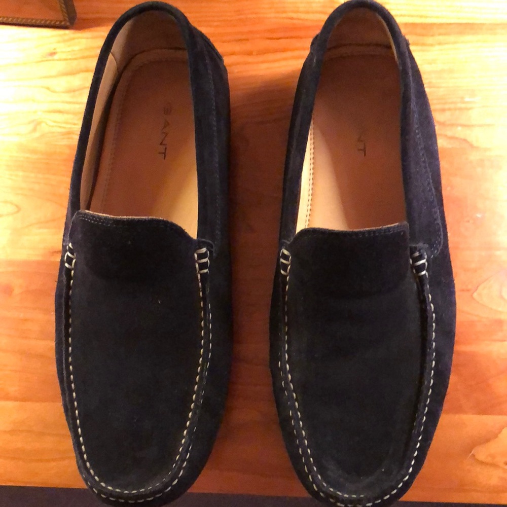 GANT Black suede loafers